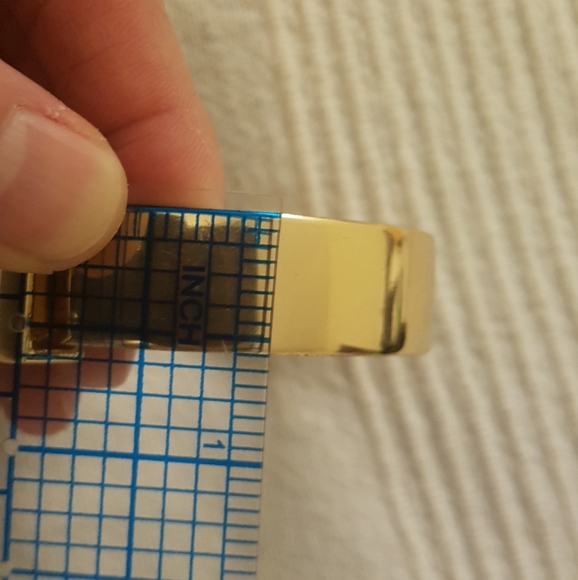 BCBG Gold Cuffs / Bracelets (Matching Pair) - Adjustable with Hinges - Picture 9 of 13